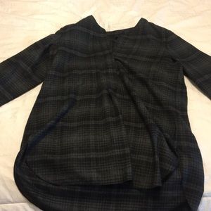 black and grey flannel